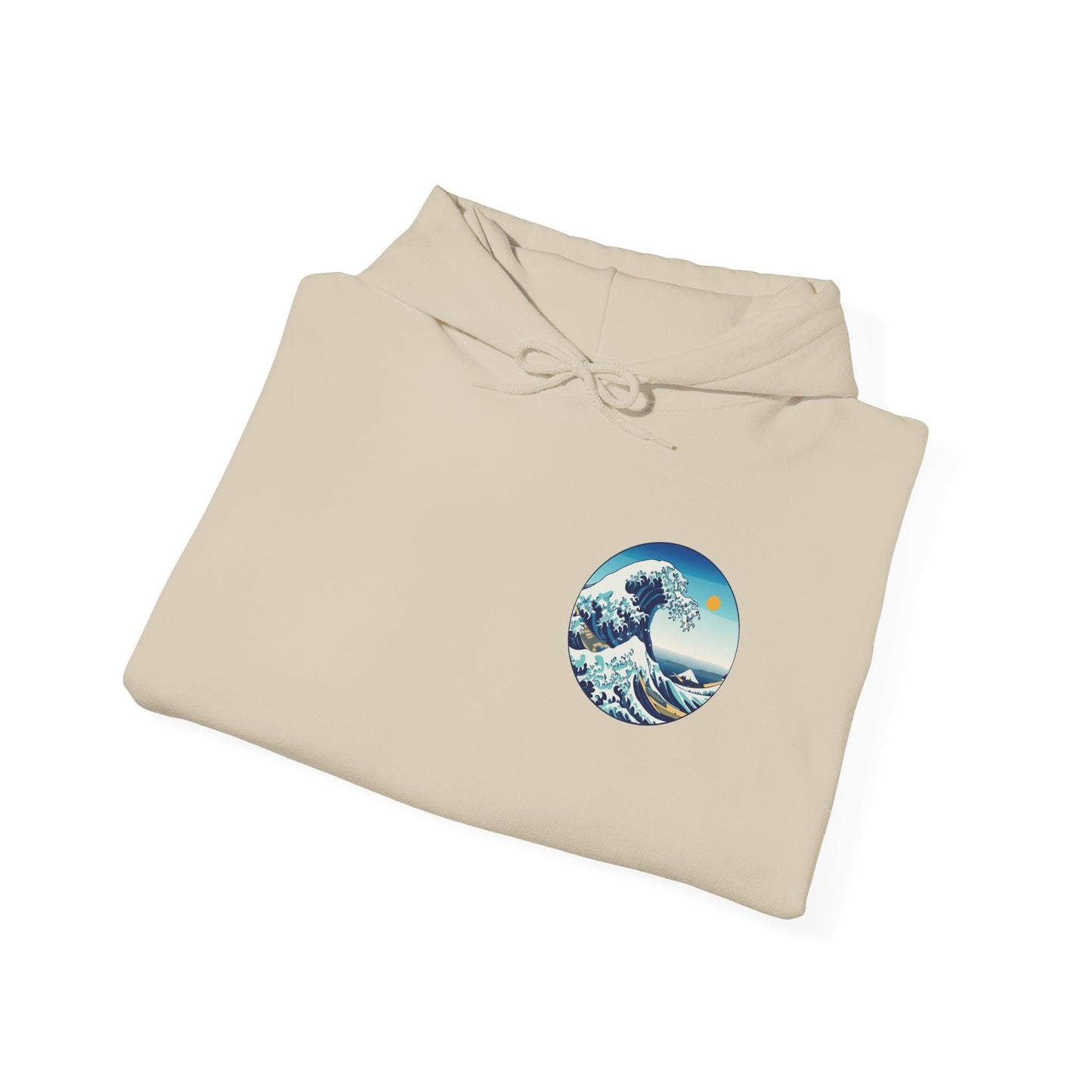 Ocean Wave Graphic Hoodie, Cozy Unisex Sweatshirt, Nature Lover Gift, Beach Vibes Apparel, Art-Inspired Clothing Printify