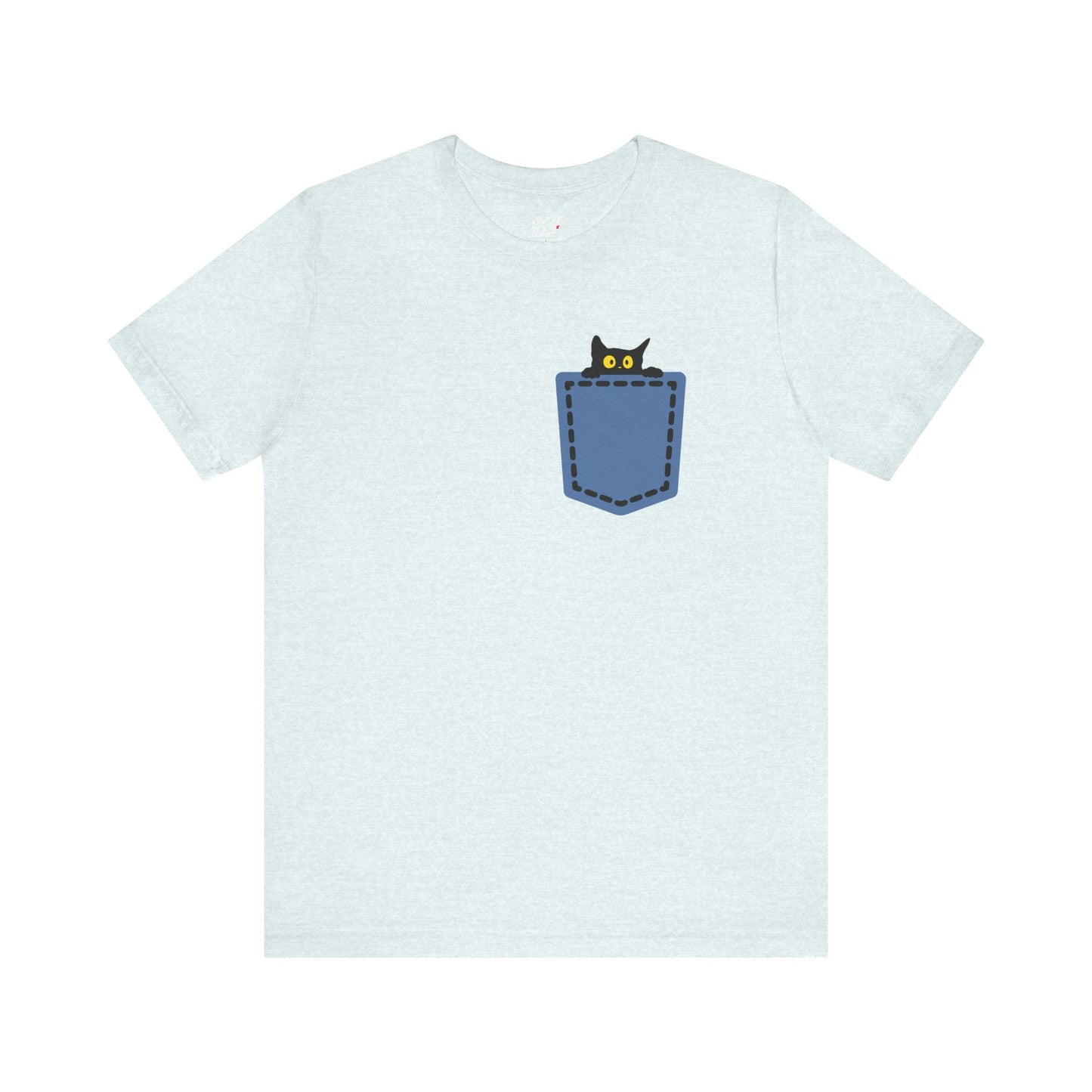 Cat Pocket Tee Printify