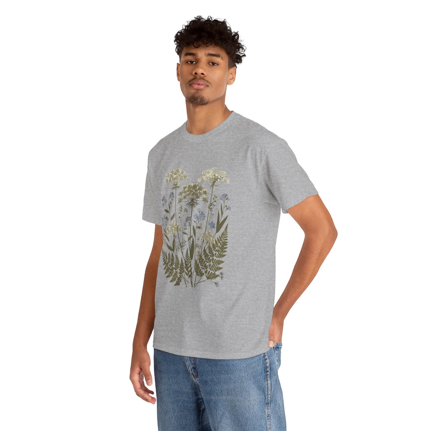 Botanical Art Unisex Heavy Cotton Tee Printify
