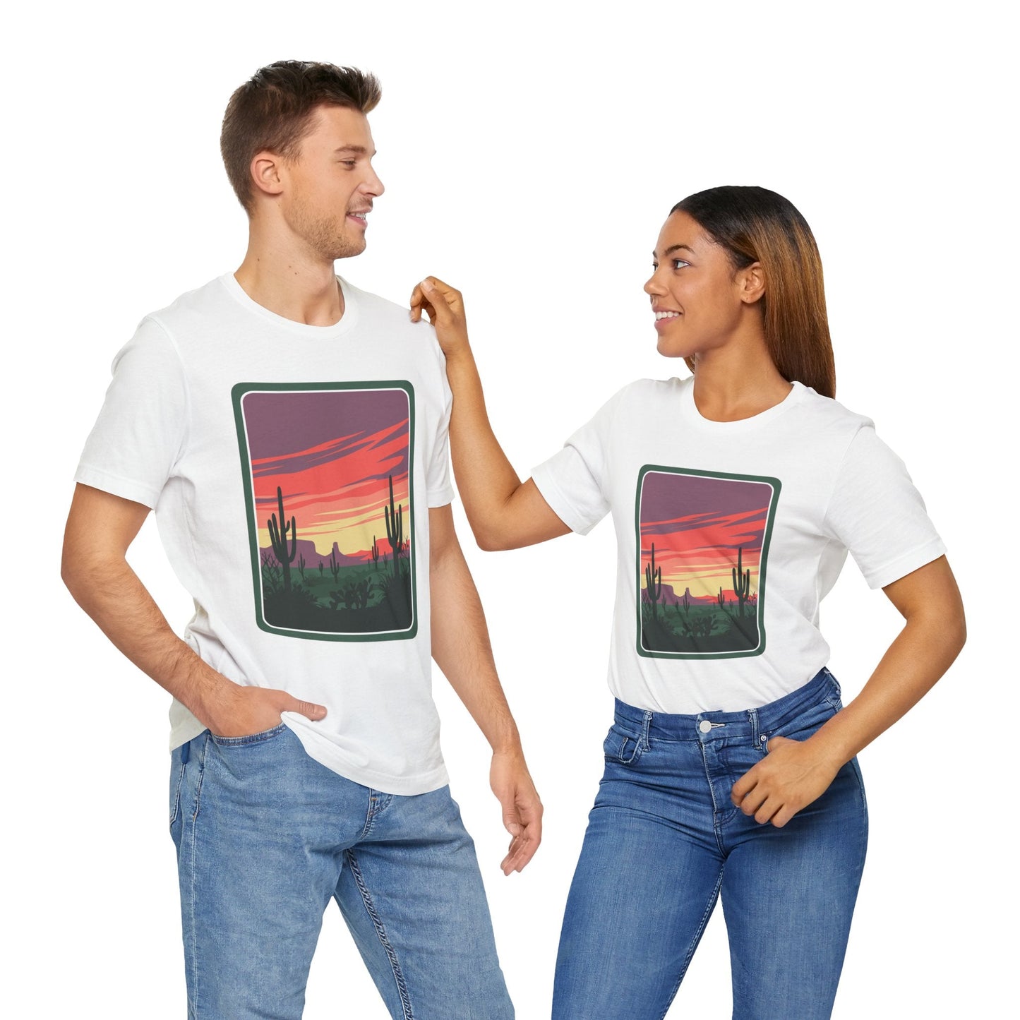 Desert Sunset Tee | Boho Style, Unisex Short Sleeve Shirt, Nature Lover Gift, Adventure Apparel, Outdoor Exploration Clothing Printify