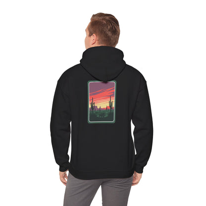 Desert Sunset Hoodie - Cozy Unisex Sweatshirt for Outdoor Lovers, Perfect for Gifts, Travel, Camping, and Relaxation Printify