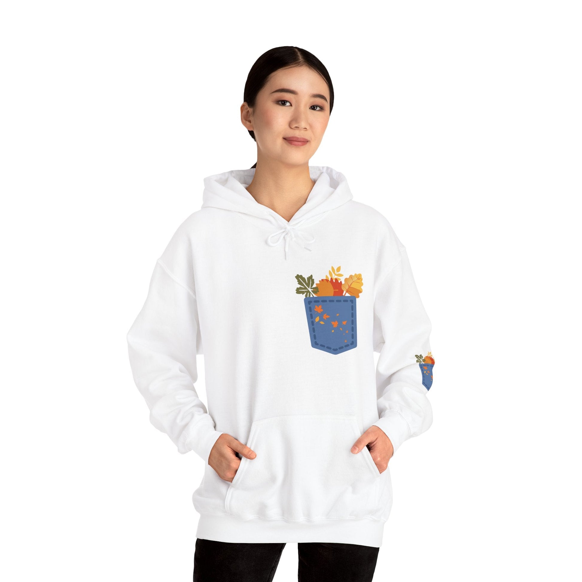 Floral Pocket Hoodie - Cozy Unisex Sweatshirt for Gardening Lovers Boho Wear
