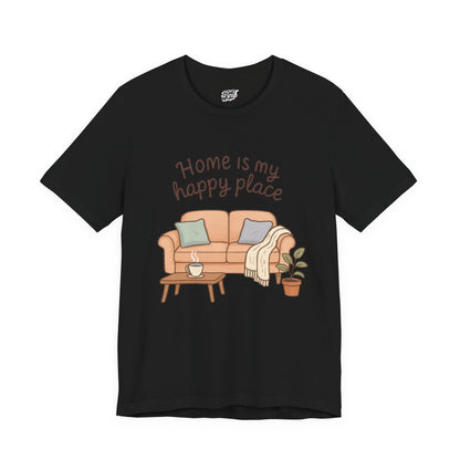 T-Shirt - Home is my Happy Place - Unisex Jersey Short Sleeve Tee Boho Wear