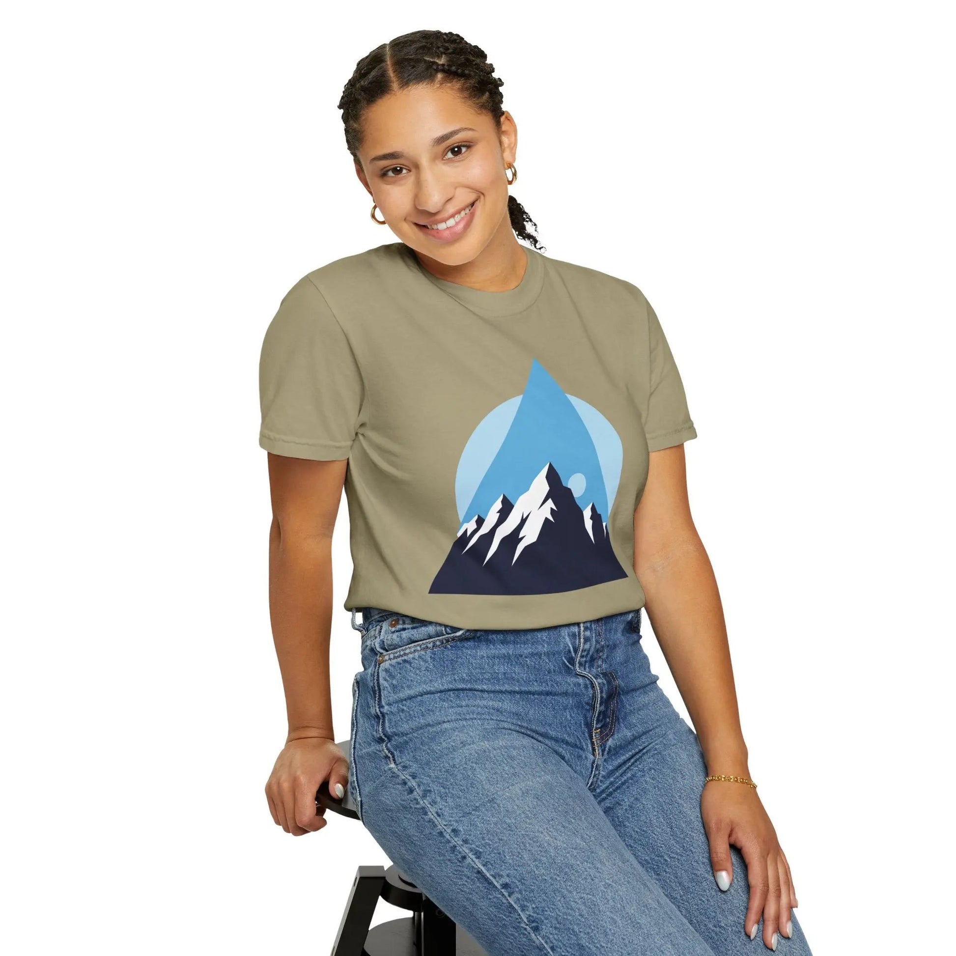 Mountain Adventure Unisex Garment-Dyed T-shirt | Nature Lover Shirt, Outdoor Gift, Hiking Tee, Graphic Tee, Travel Apparel Boho Wear