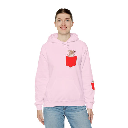 Funny Botanic Autumn Unisex Hoodie Sweatshirt with Pocket Flowers Boho Wear