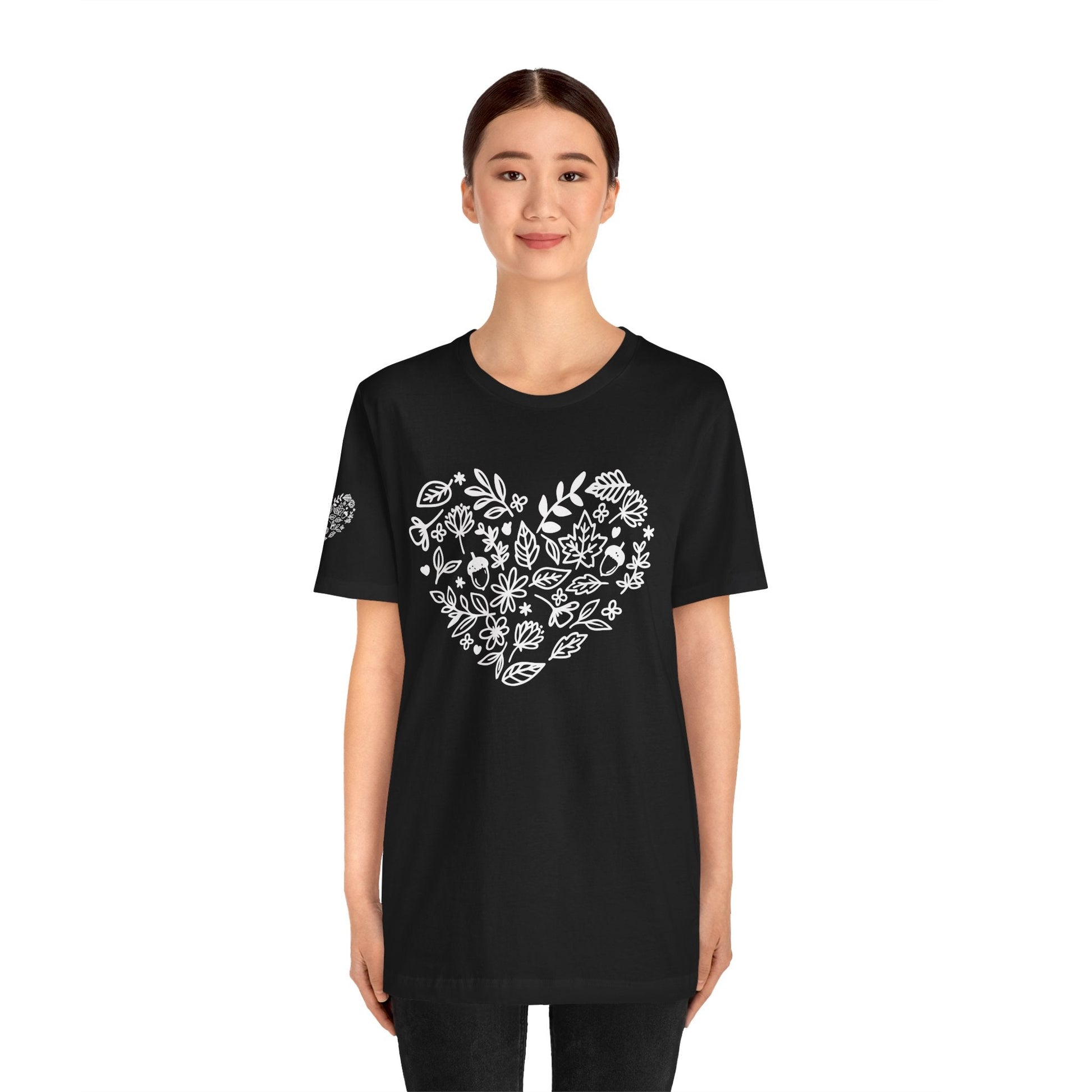Floral Heart Tee Printify