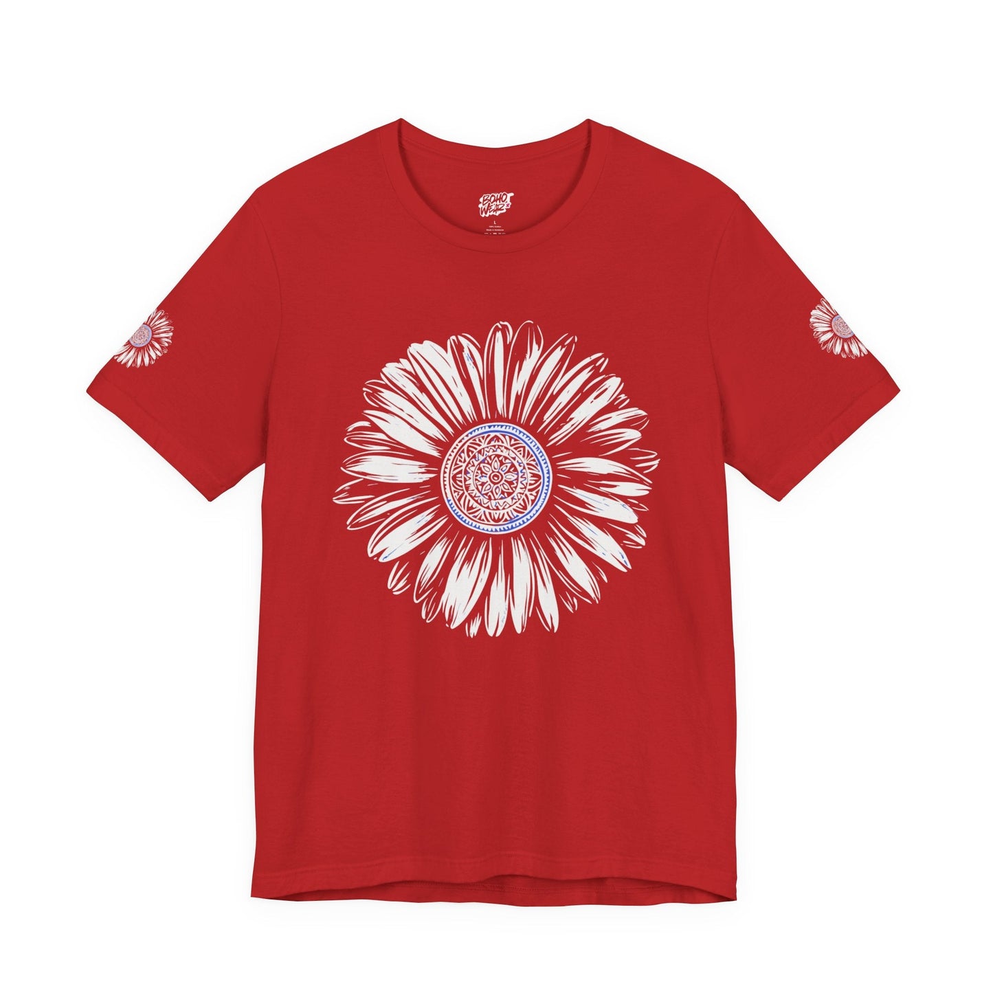 Boho Blue Mandala Tee Boho Wear