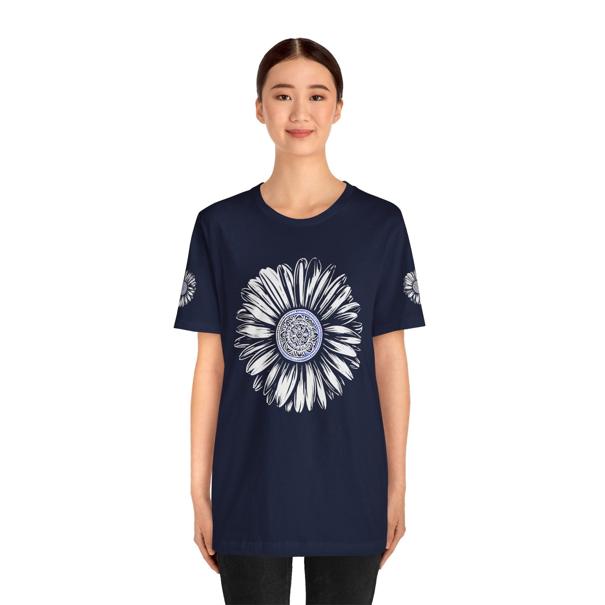 Boho Blue Mandala Tee Boho Wear
