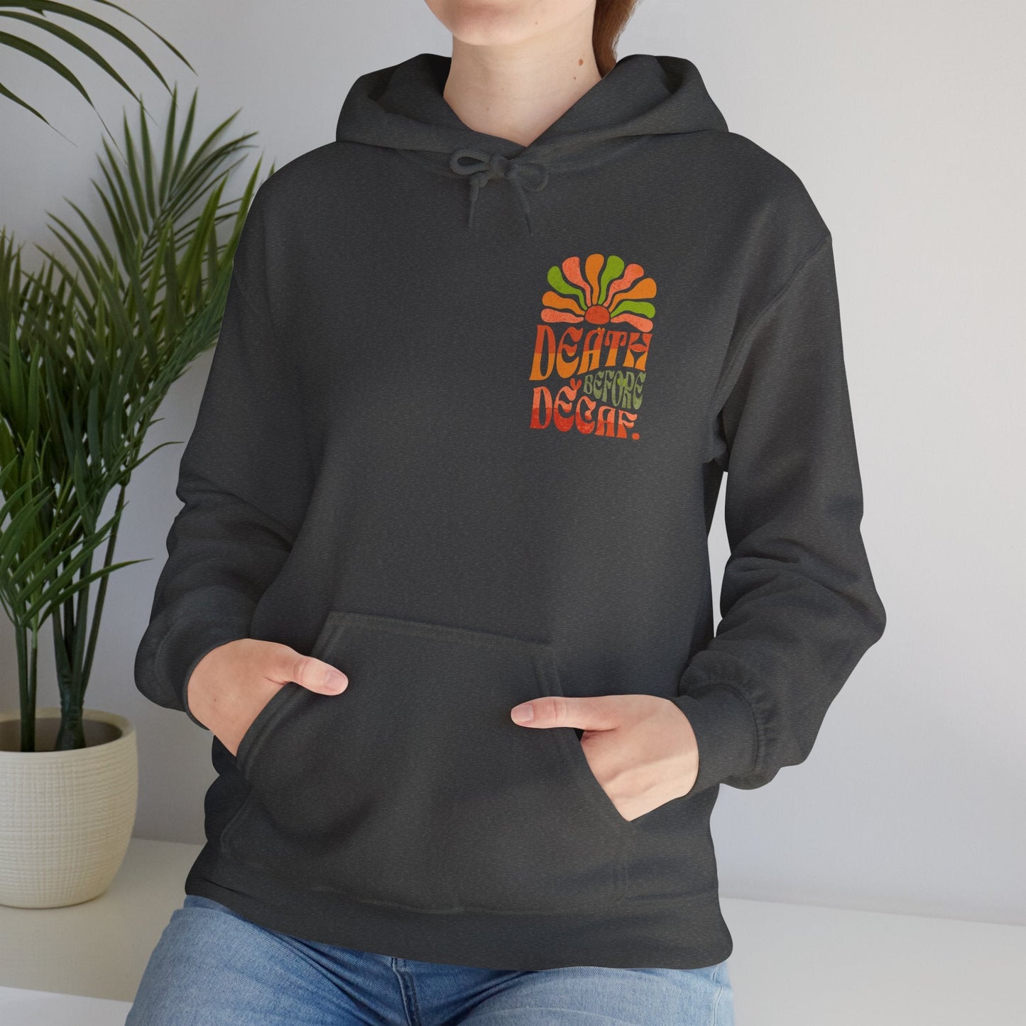 Colorful Retro Hoodie - Perfect for Cozy Days and Celebrations Printify