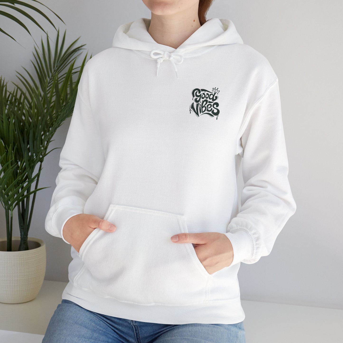 Good Vibes Unisex Heavy Blend Hoodie Printify