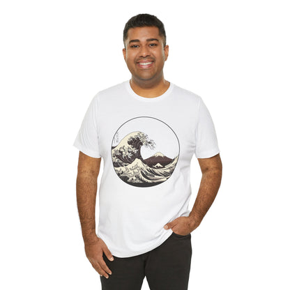 Ocean Wave Graphic Tee | Cool Casual Wear, Beach Lover Gift, Art Inspired Shirt, Summer Attire, Gift for Him/Her Printify