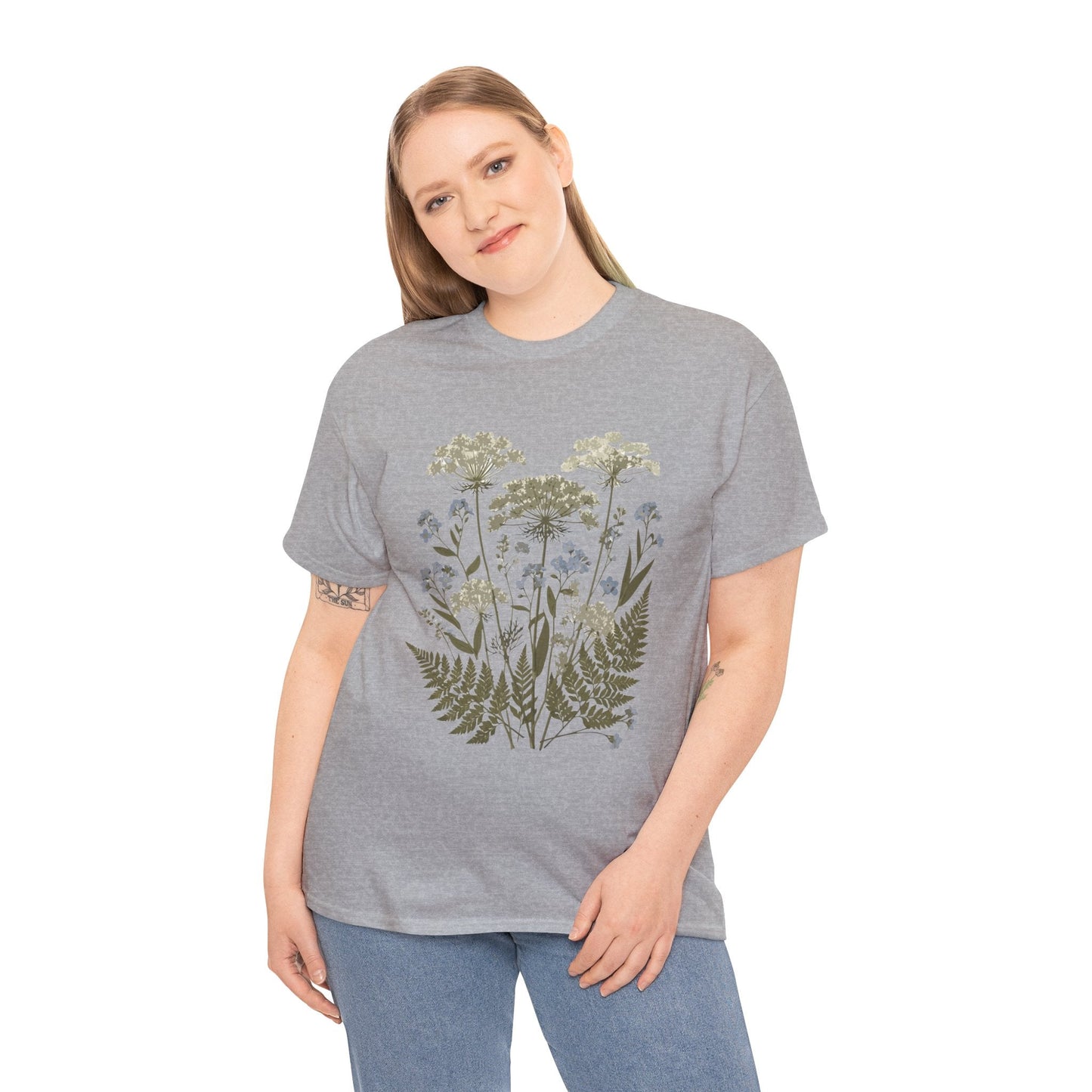 Botanical Art Unisex Heavy Cotton Tee Printify