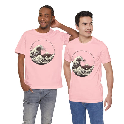 Ocean Wave Graphic Tee | Cool Casual Wear, Beach Lover Gift, Art Inspired Shirt, Summer Attire, Gift for Him/Her Printify
