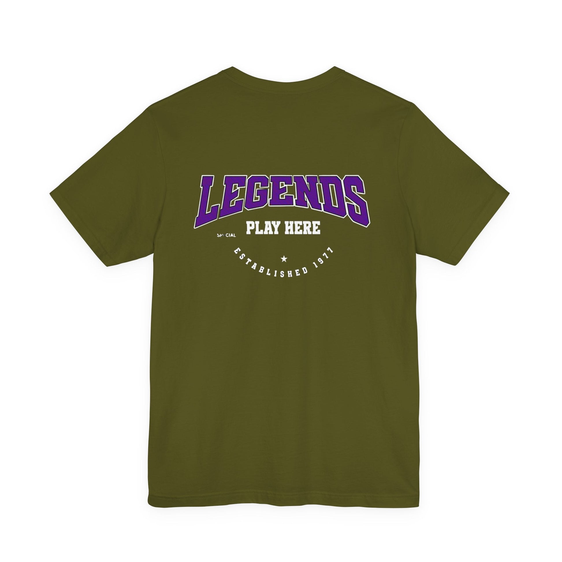 Legends Play Here Tee, Casual Unisex T-Shirt, Gift for Gamers, Birthday, Sports Fan Apparel, Comfortable Everyday Wear Boho Wear