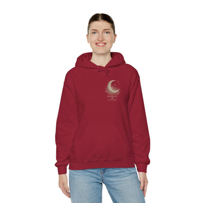 Space Embrace Hoodie Sweatshirt Printify