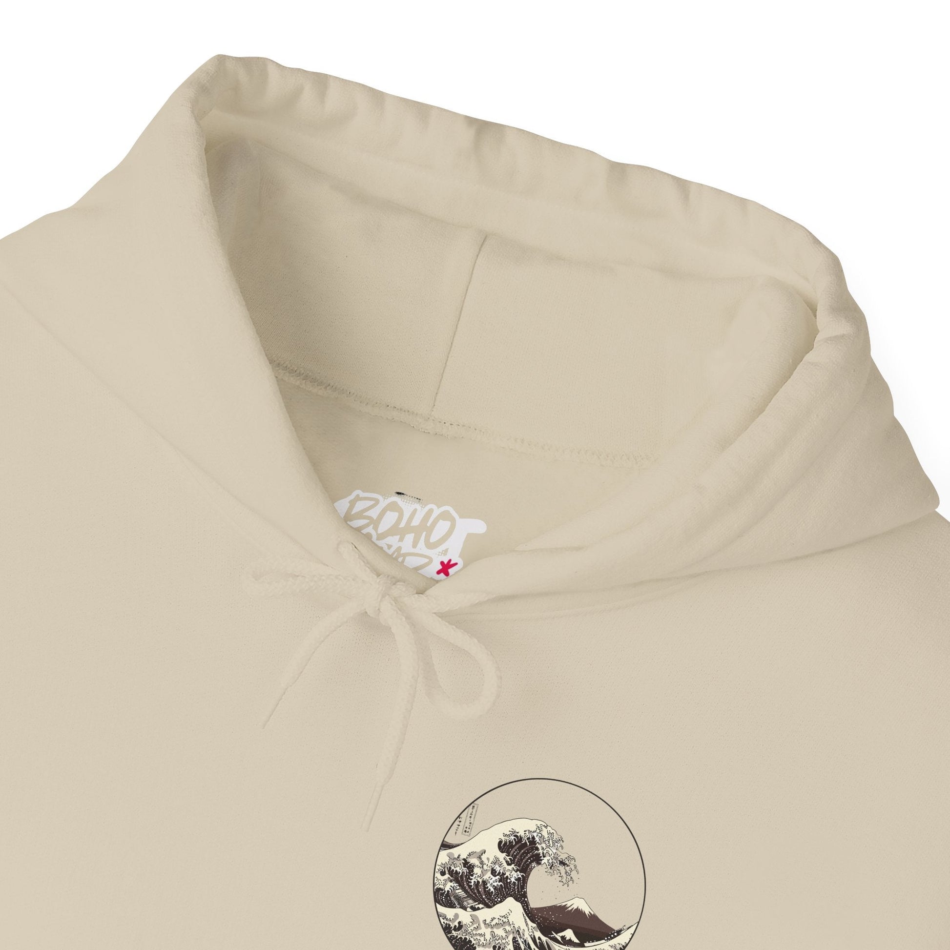 Ocean Wave Graphic Hoodie, Unisex Sweatshirt Gift, Beach Lover Apparel, Cozy Layering, Nature-Inspired Gift Printify