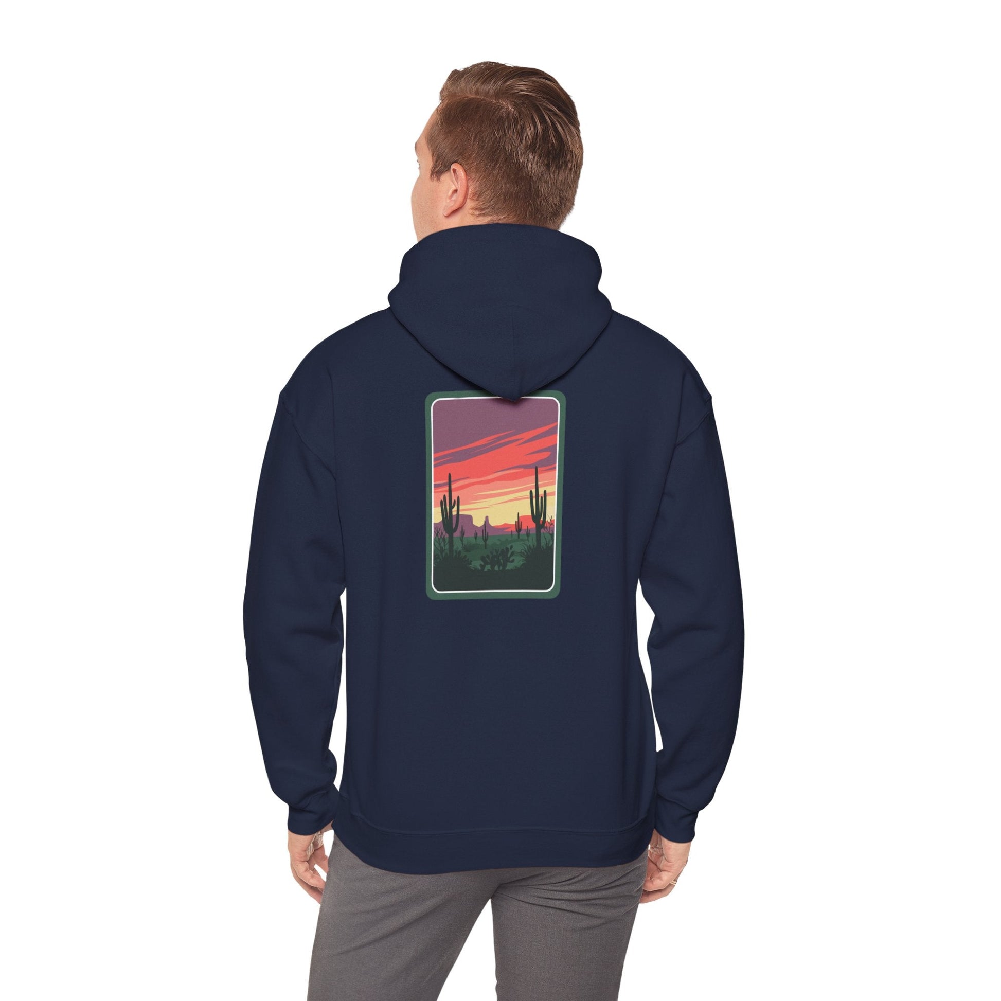 Desert Sunset Hoodie - Cozy Unisex Sweatshirt for Outdoor Lovers, Perfect for Gifts, Travel, Camping, and Relaxation Boho Wear
