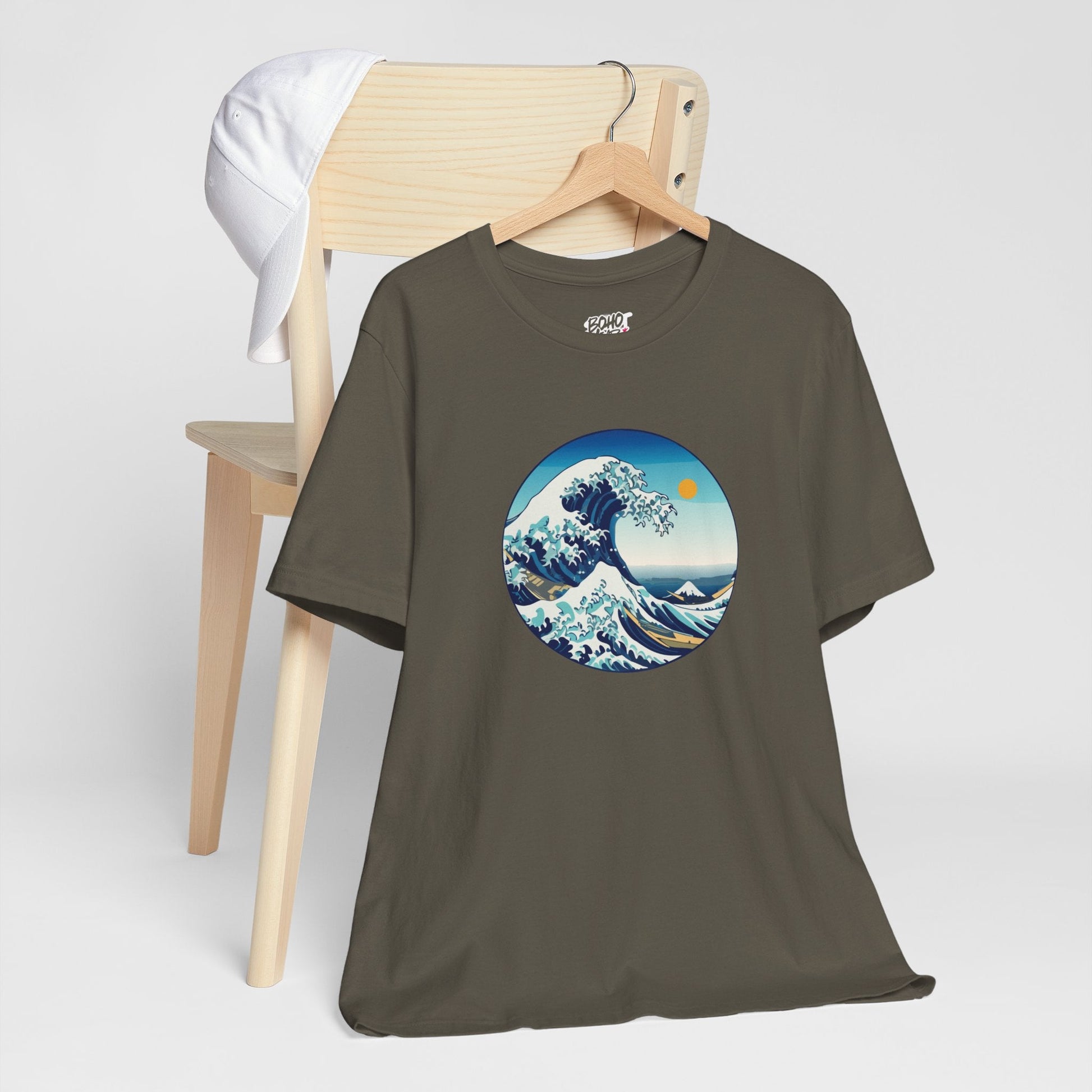 Ocean Wave Graphic Tee - Perfect for Beach Lovers, Summer Vibes, Casual Outfits, Gift for Surfers, Eco-Friendly Fashion Printify