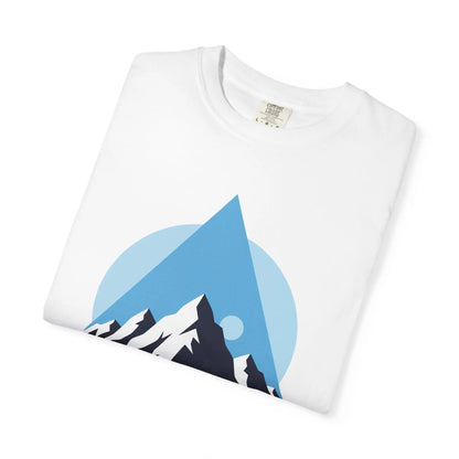 Mountain Adventure Unisex Garment-Dyed T-shirt | Nature Lover Shirt, Outdoor Gift, Hiking Tee, Graphic Tee, Travel Apparel Printify