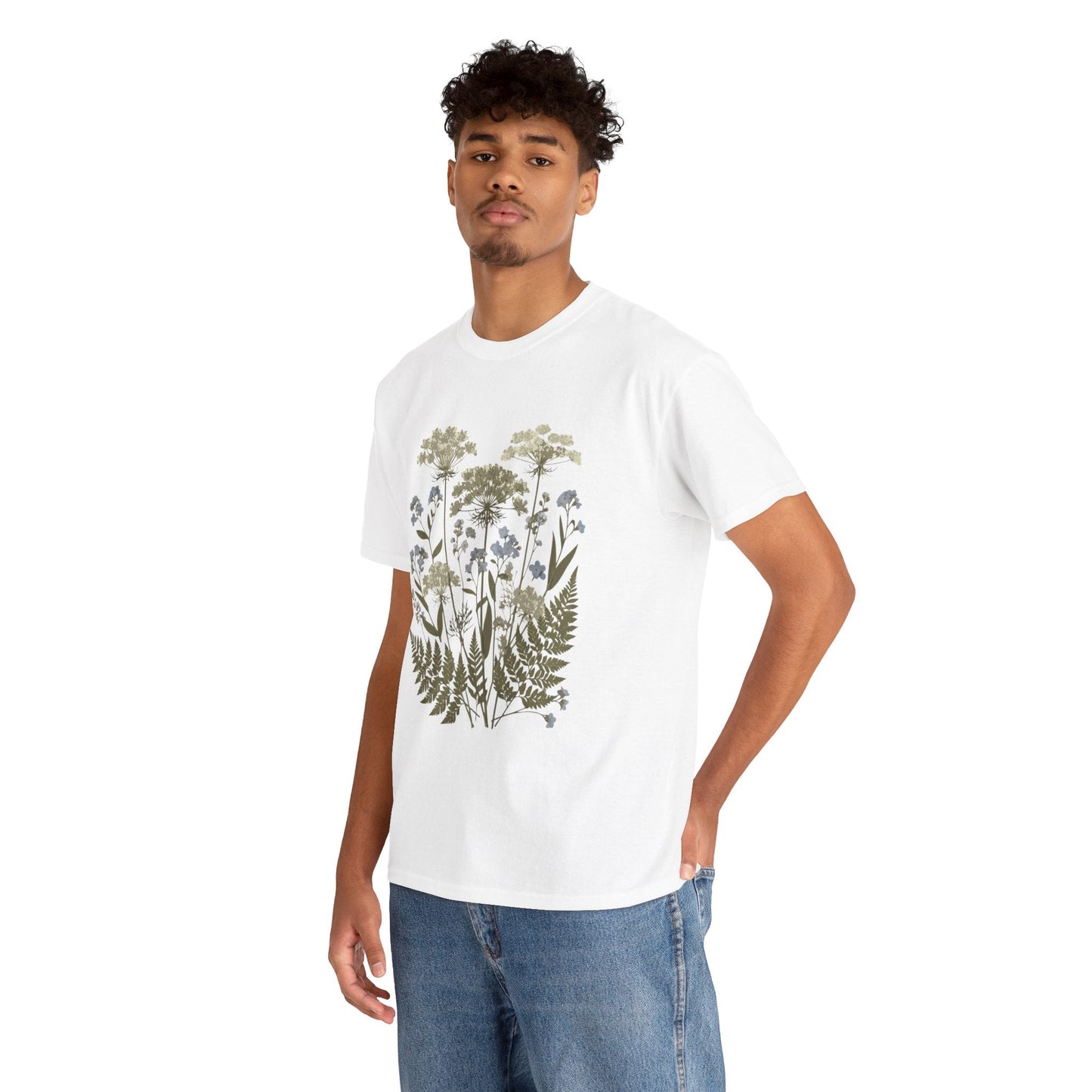 Botanical Art Unisex Heavy Cotton Tee Printify