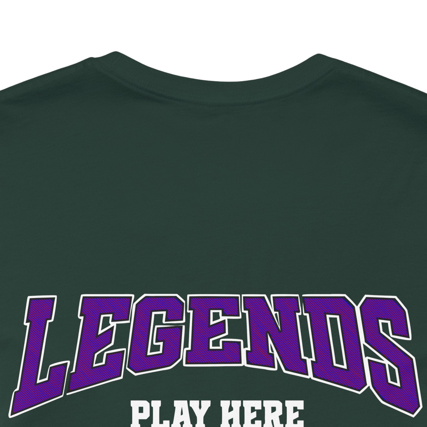 Legends Play Here Tee, Casual Unisex T-Shirt, Gift for Gamers, Birthday, Sports Fan Apparel, Comfortable Everyday Wear Boho Wear