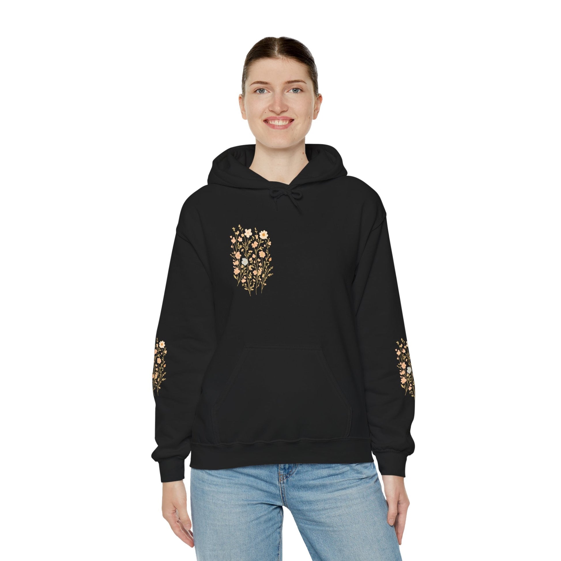 Hooded Sweatshirt - Wildflower Harmony Printify