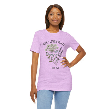 Wild Flower Botany Unisex Tee - Nature-Inspired Floral Shirt Boho Wear