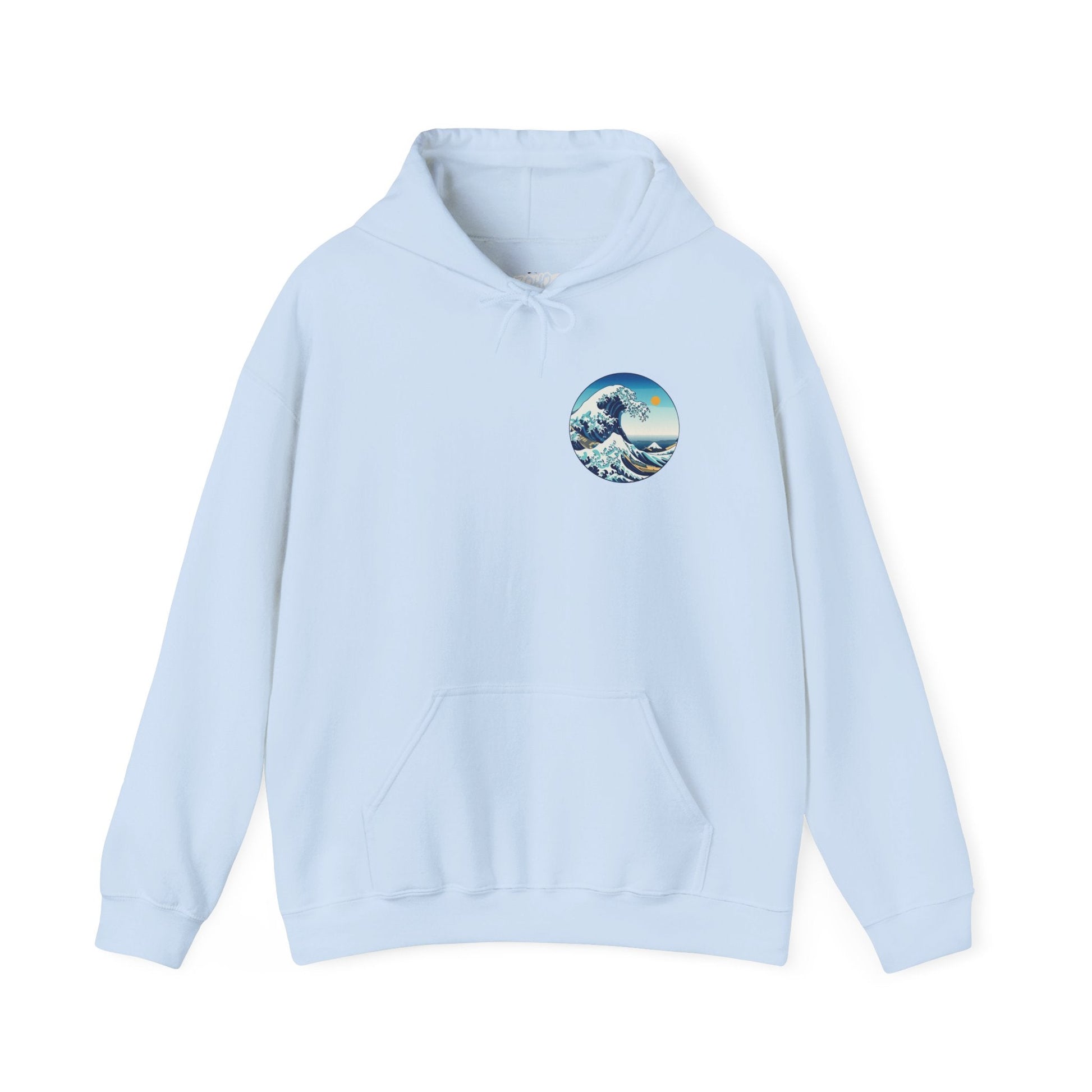 Ocean Wave Graphic Hoodie, Cozy Unisex Sweatshirt, Nature Lover Gift, Beach Vibes Apparel, Art-Inspired Clothing Printify
