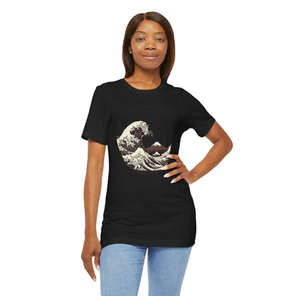 Ocean Wave Graphic Tee | Cool Casual Wear, Beach Lover Gift, Art Inspired Shirt, Summer Attire, Gift for Him/Her Printify