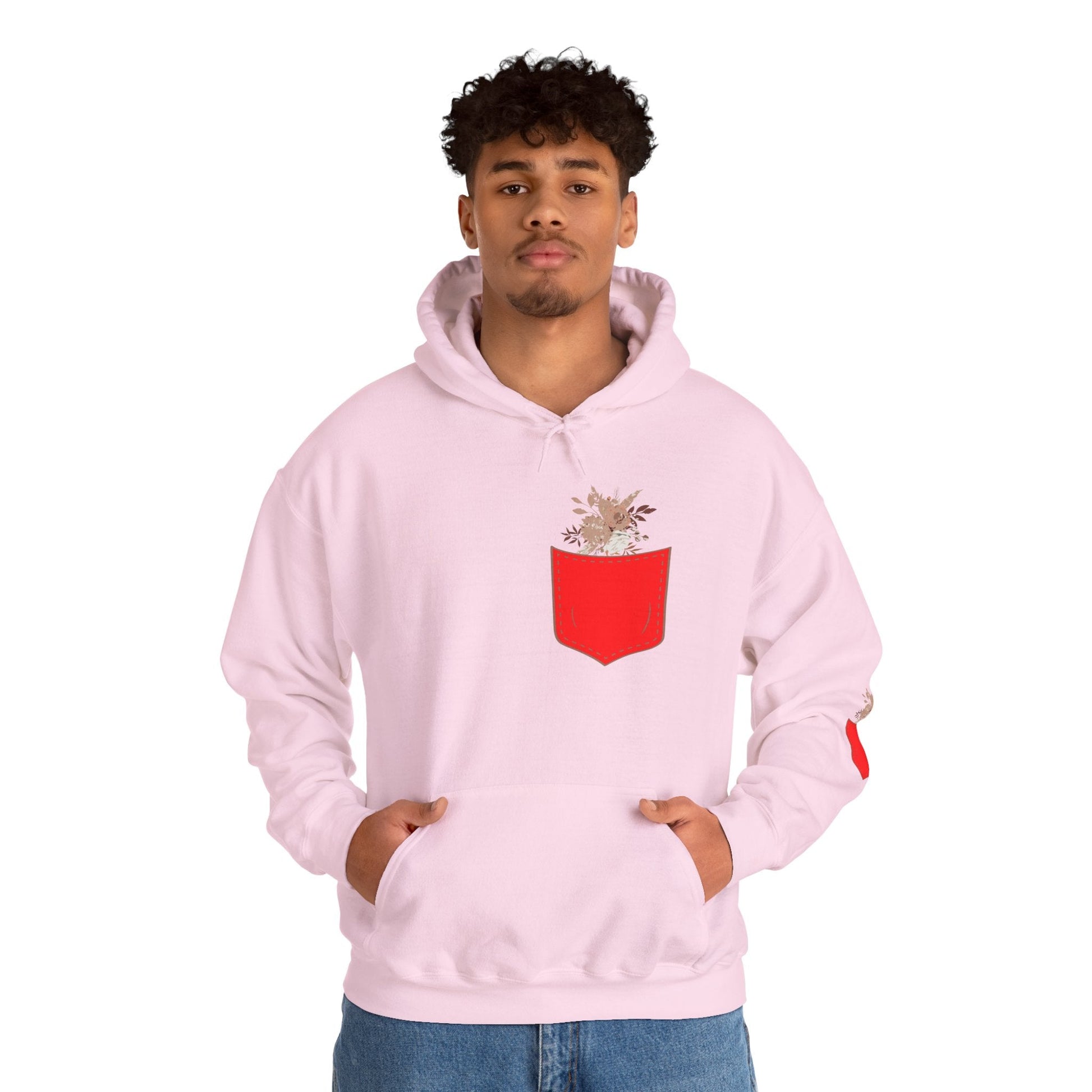 Funny Botanic Autumn Unisex Hoodie Sweatshirt with Pocket Flowers Boho Wear