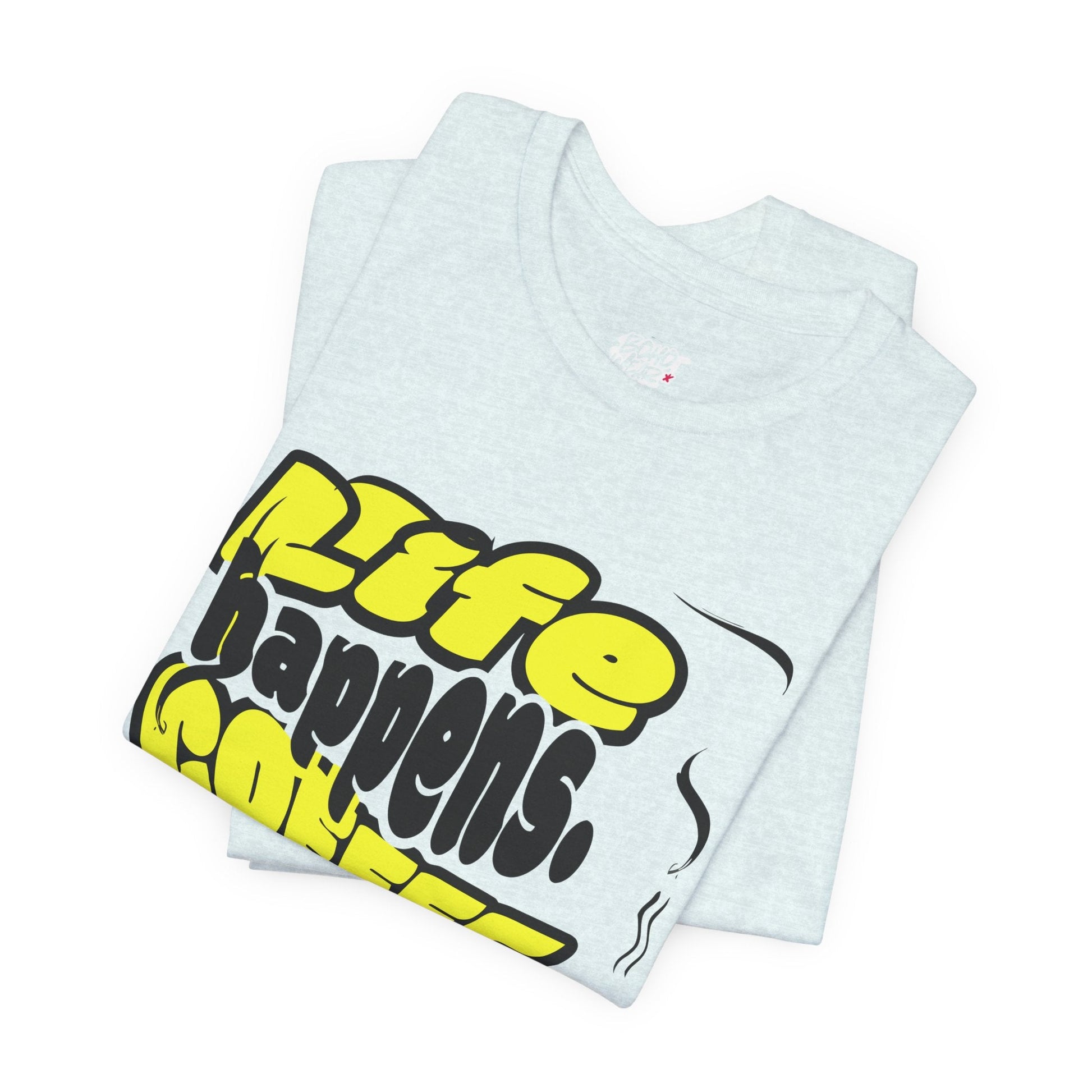 Coffee Lover T-Shirt - Life happens Coffee helps Boho Wear