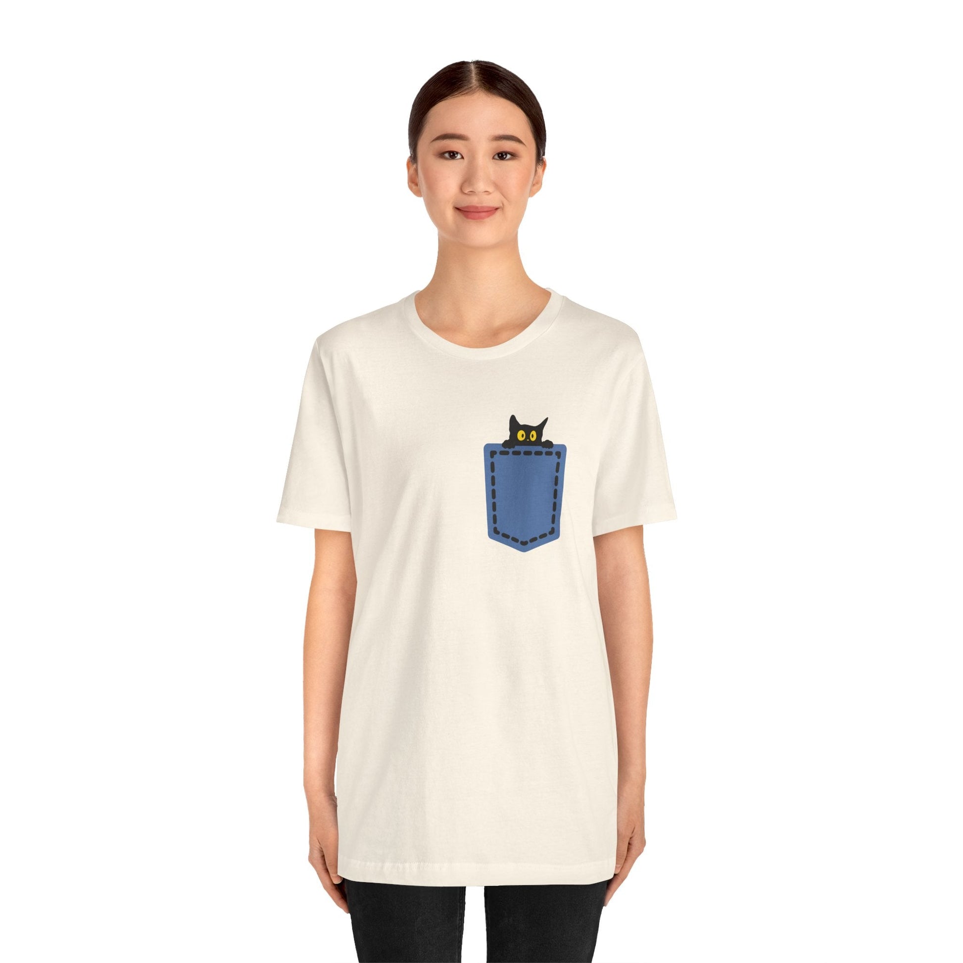 Cat Pocket Tee Boho Wear