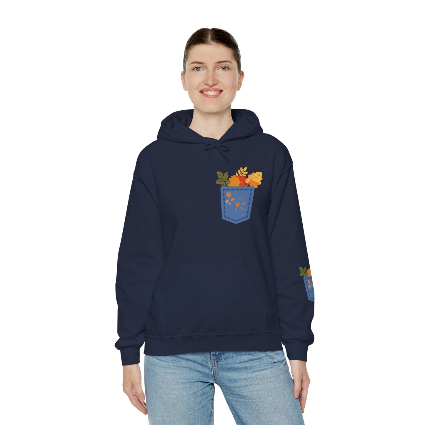 Floral Pocket Hoodie - Cozy Unisex Sweatshirt for Gardening Lovers Boho Wear