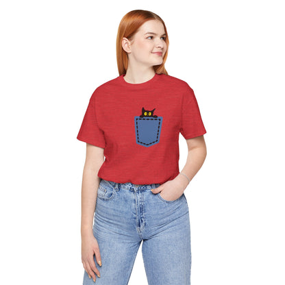 Cat Pocket Tee Boho Wear
