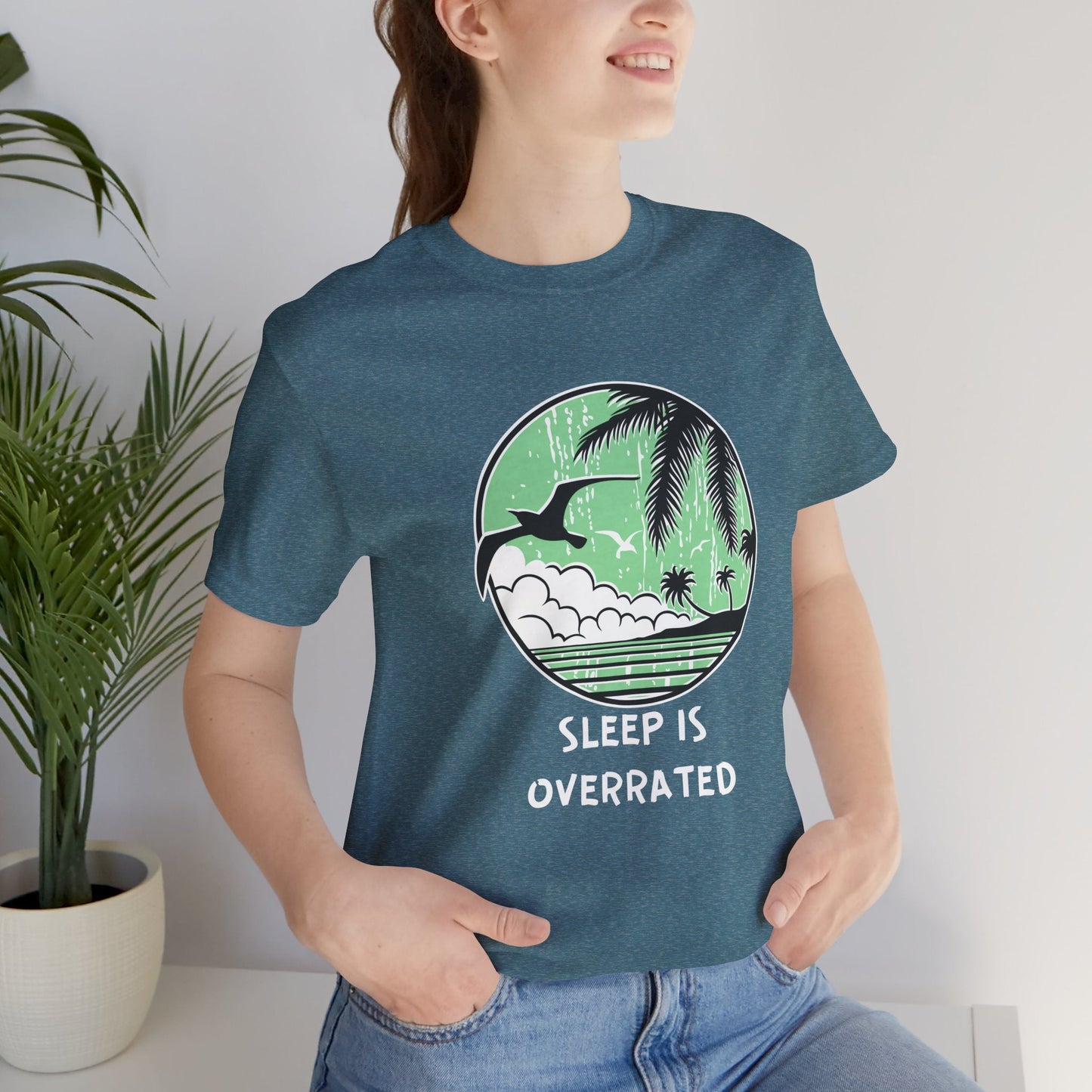 Sleepy Days Unisex Tee: Beach Lovers Boho Wear