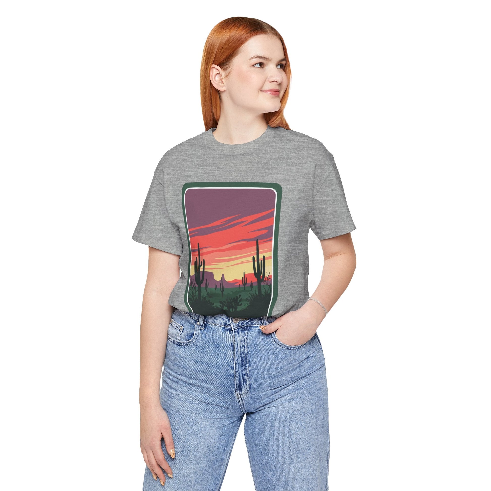 Desert Sunset Tee | Boho Style, Unisex Short Sleeve Shirt, Nature Lover Gift, Adventure Apparel, Outdoor Exploration Clothing Printify