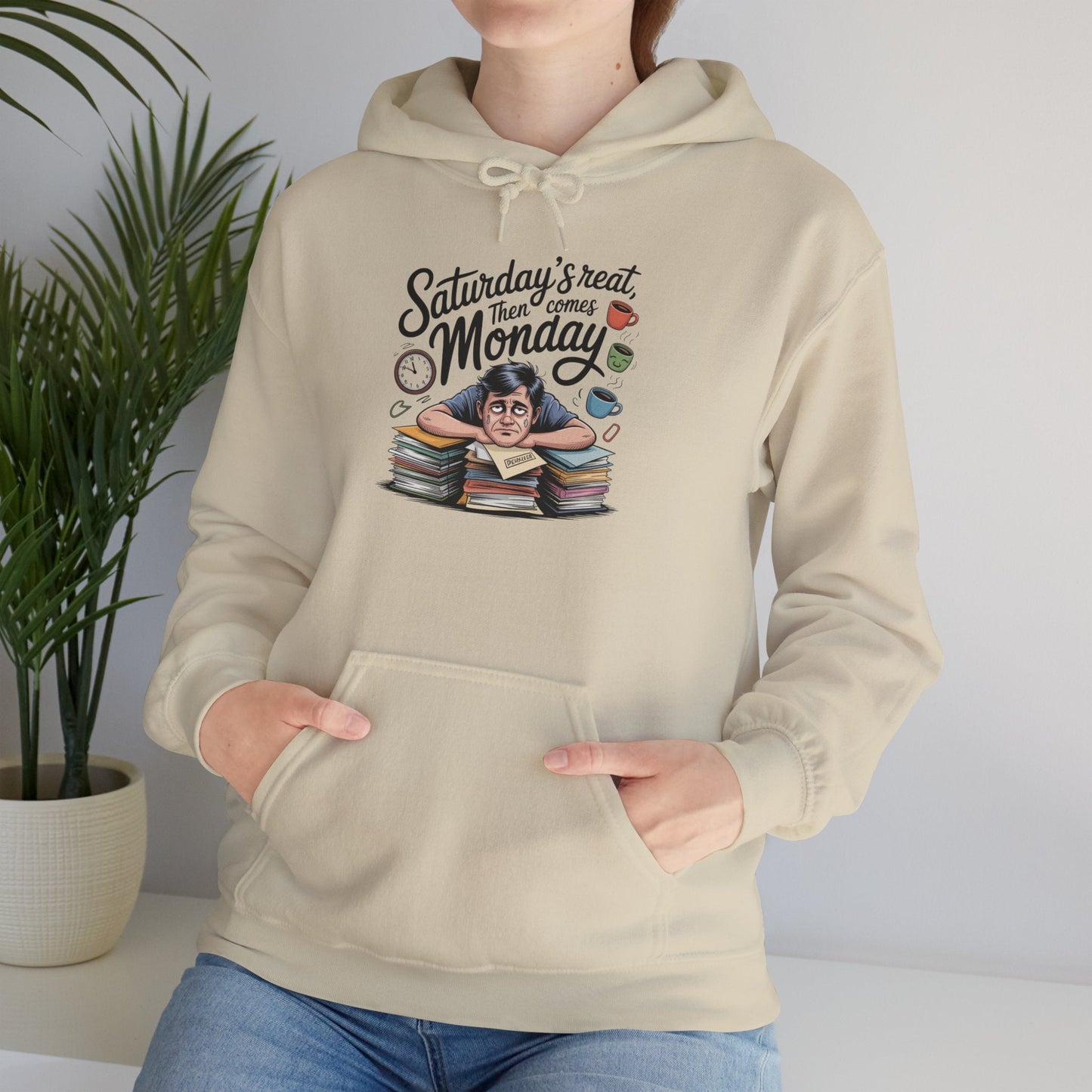 Funny Saturday's Relax Then Comes Monday Hoodie Boho Wear