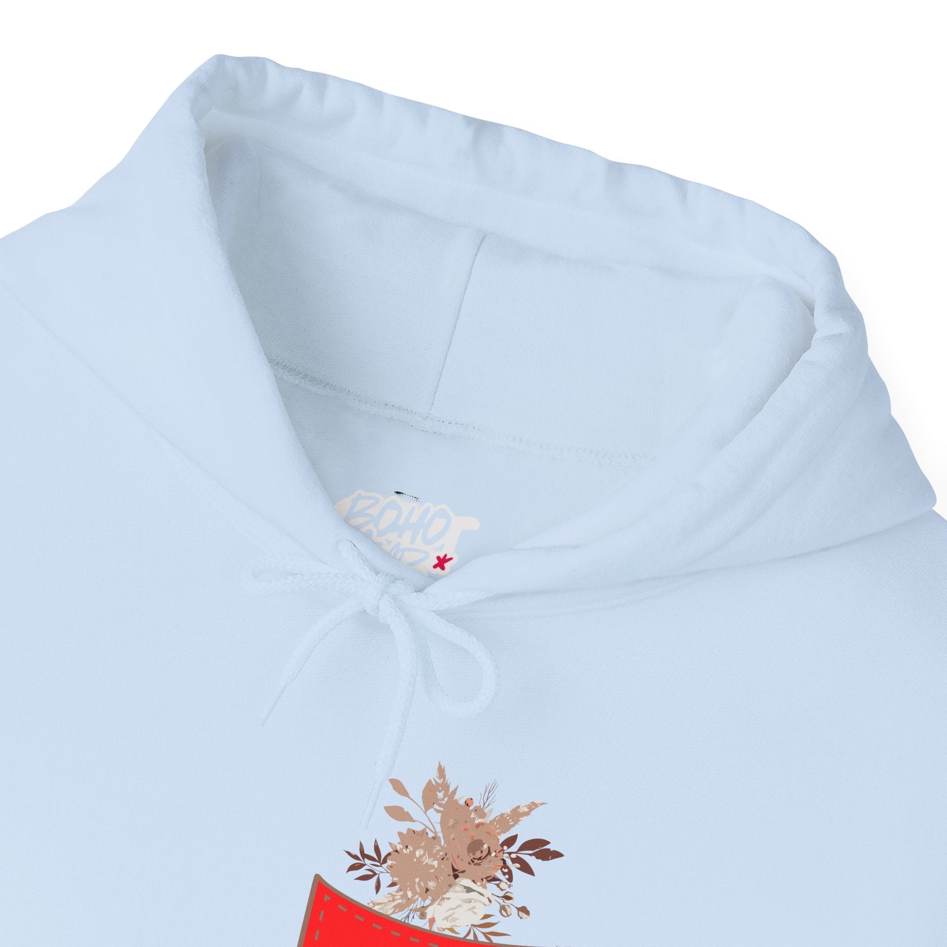 Funny Botanic Autumn Unisex Hoodie Sweatshirt with Pocket Flowers Printify