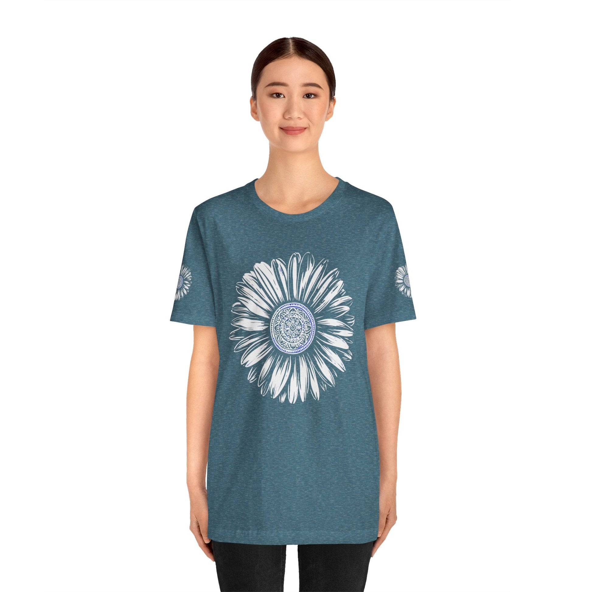 Boho Blue Mandala Tee Boho Wear