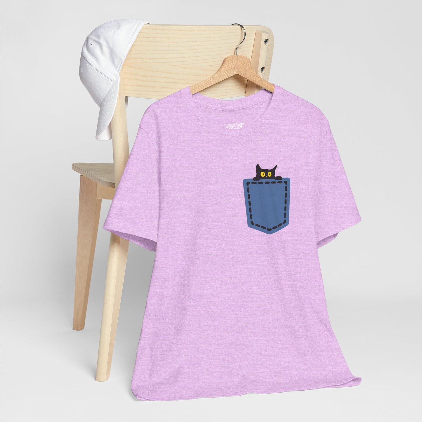 Cat Pocket Tee Boho Wear