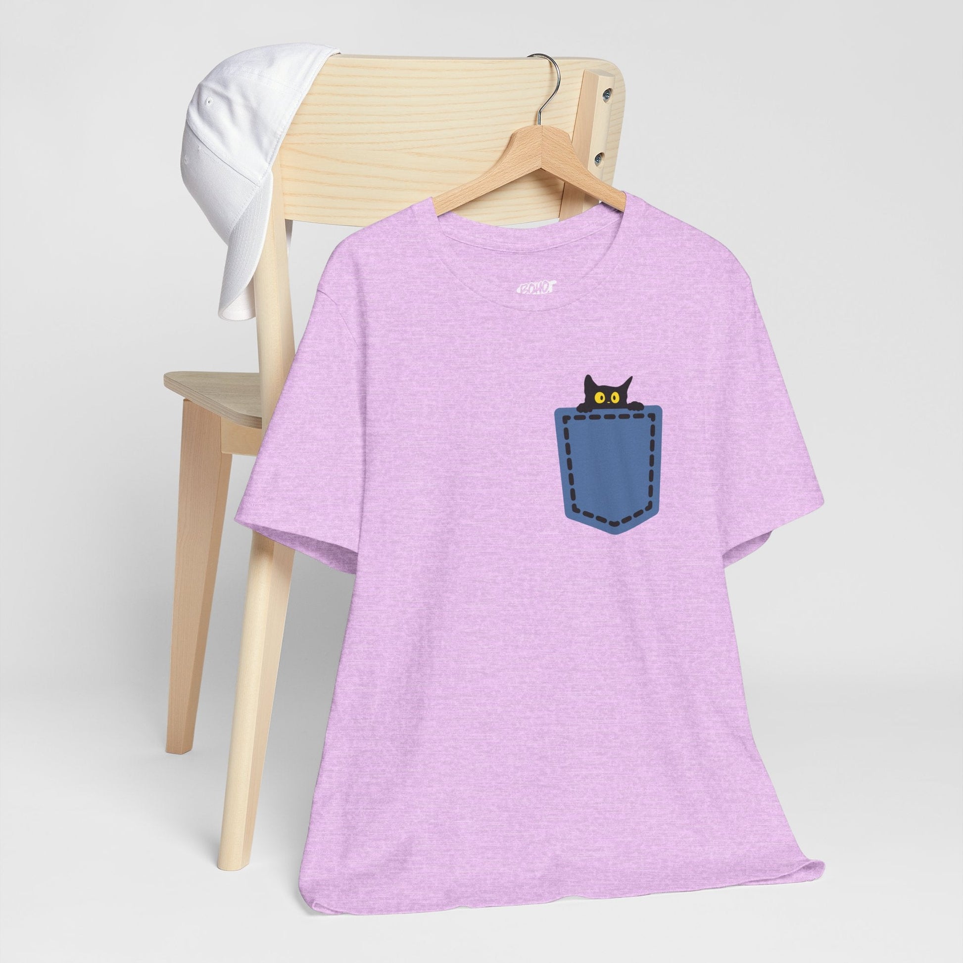 Cat Pocket Tee Boho Wear