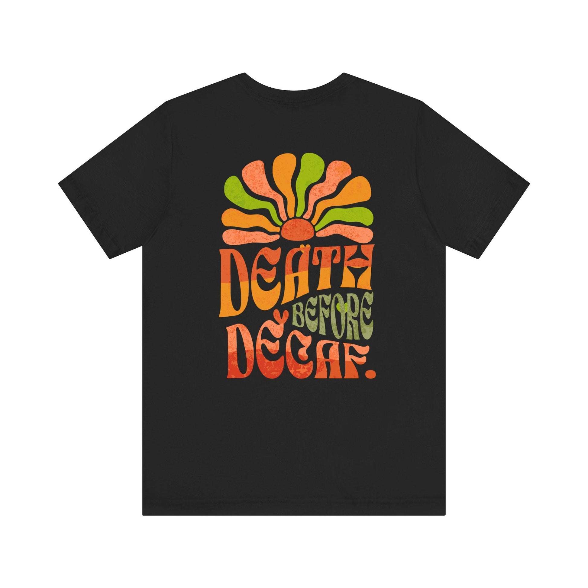 T-Shirt Death Before Decaf Unisex Tee Printify