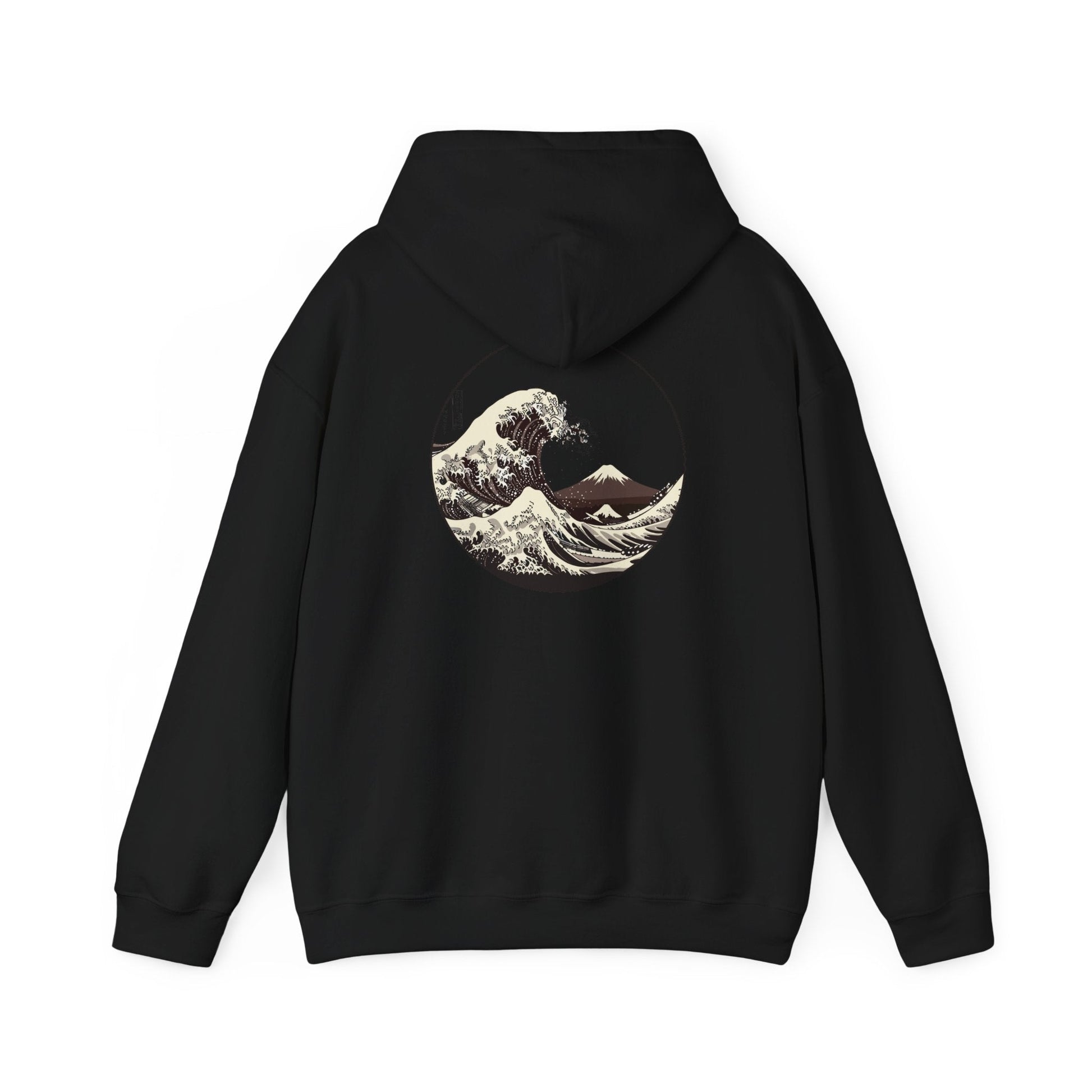 Ocean Wave Graphic Hoodie, Unisex Sweatshirt Gift, Beach Lover Apparel, Cozy Layering, Nature-Inspired Gift Printify