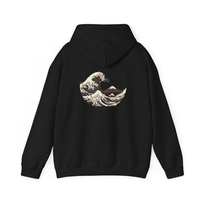 Ocean Wave Graphic Hoodie, Unisex Sweatshirt Gift, Beach Lover Apparel, Cozy Layering, Nature-Inspired Gift Printify