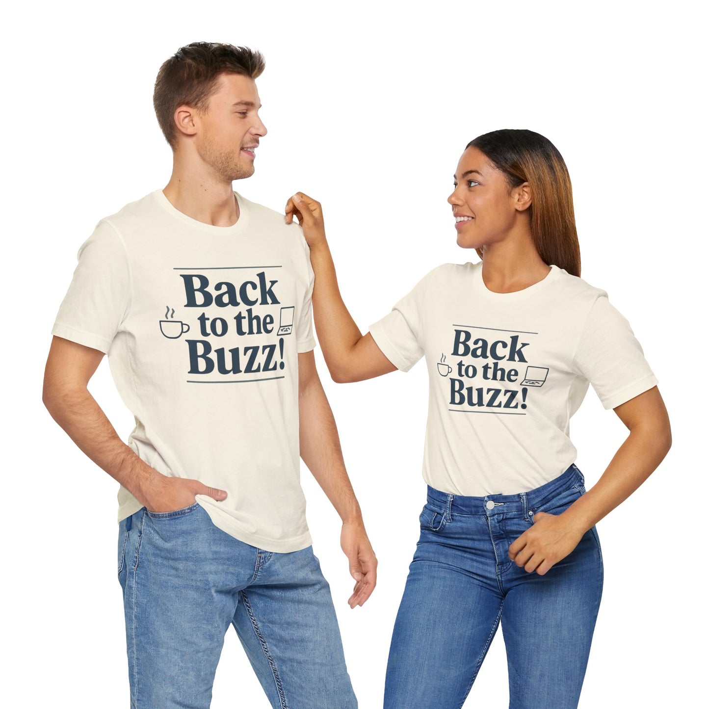 T-Shirt - 'Back to the Buzz' Unisex Jersey Short Sleeve Tee