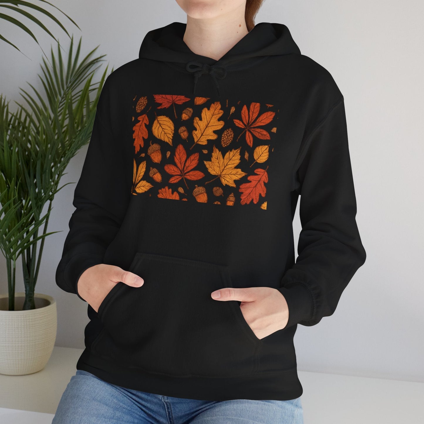 Vintage Autumn Unisex Hoodie Sweatshirt - Pattern Design Boho Wear