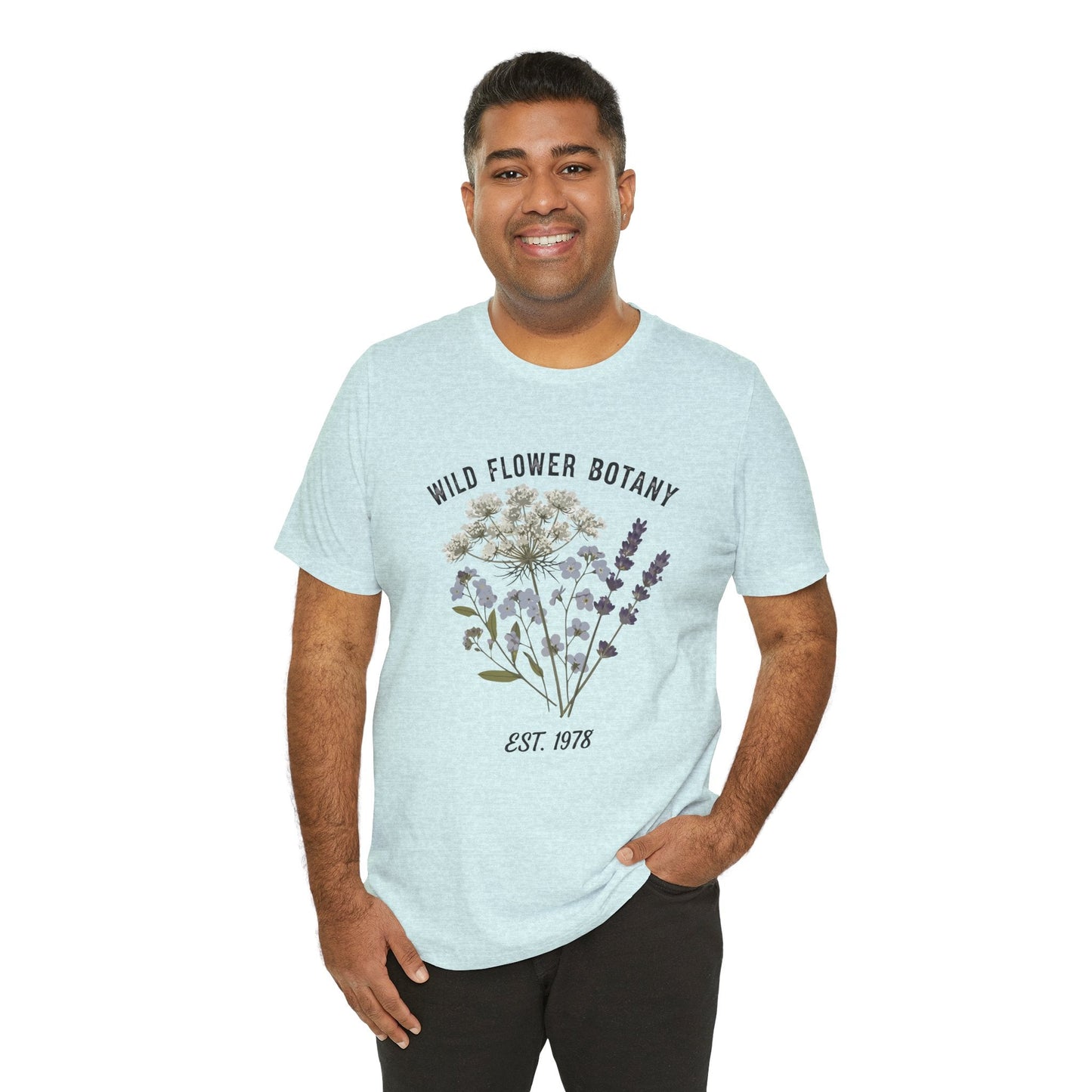 Wild Flower Botany Unisex Tee - Nature-Inspired Floral Shirt Boho Wear