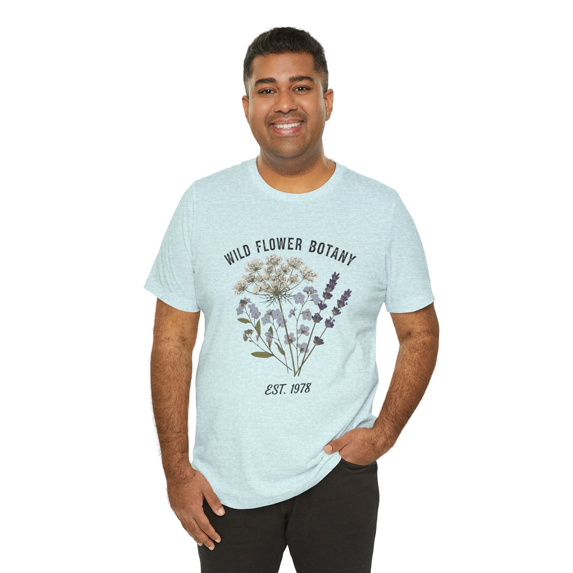 Wild Flower Botany Unisex Tee - Nature-Inspired Floral Shirt Boho Wear