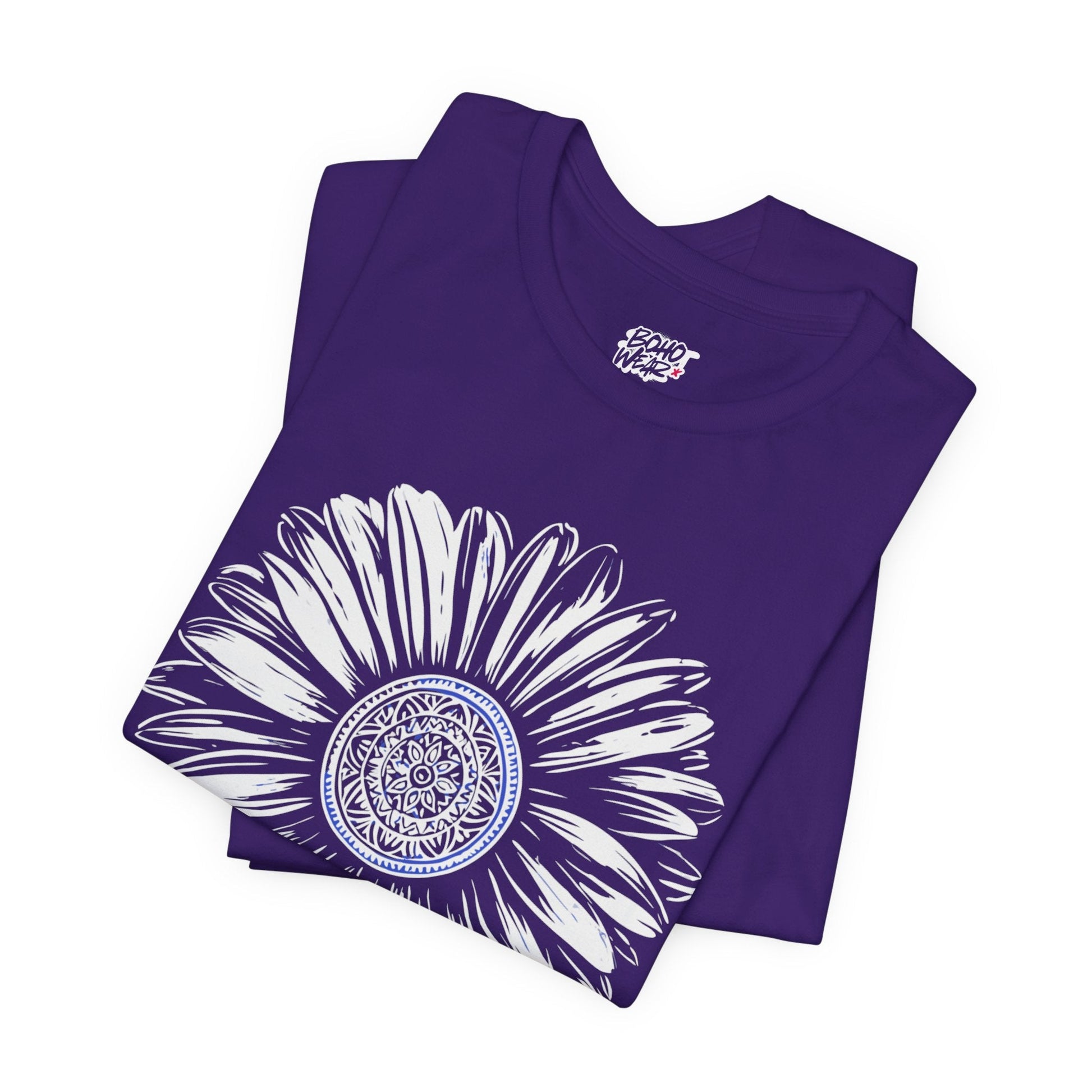 Boho Blue Mandala Tee Boho Wear