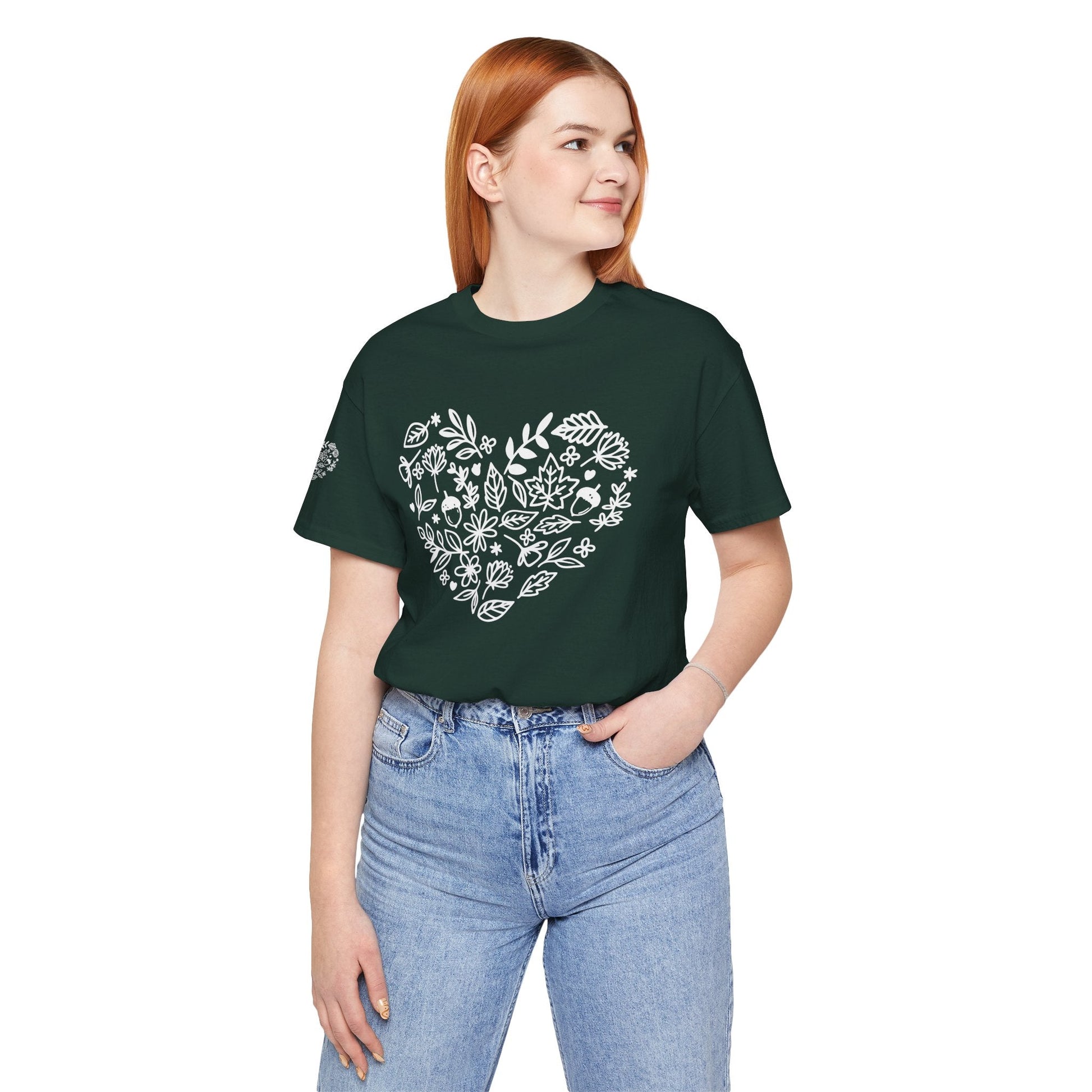 Floral Heart Tee Printify